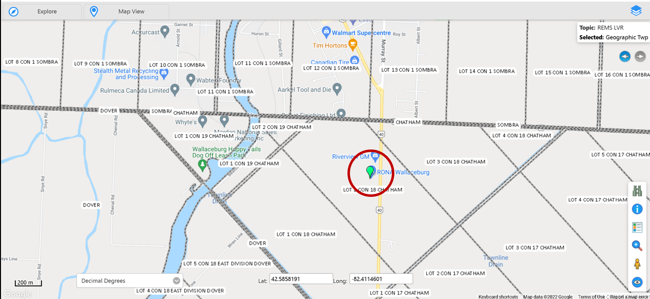 Search By Address Map It results example